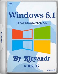 Windows 8.1 Professional VL with Update 3 by kiryandr 06.02 (x64/RUS/2015) 