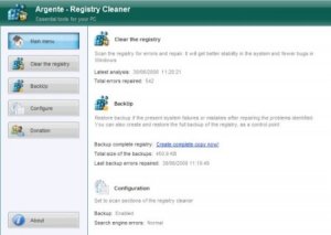  Argente Registry Cleaner 3.1.1.0 Portable 