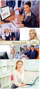  Business people working in the office - stock photos 