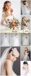  Bride in luxurious dress - stock photos 