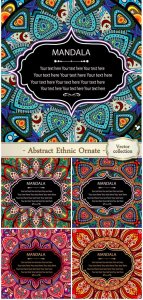  Abstract ethnic ornate background for design 