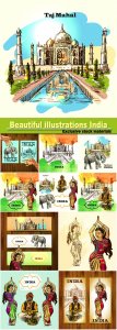  Beautiful illustrations India 